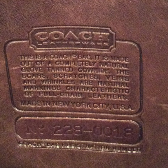 Vintage Coach Slim Satchel ⭐️ NYC ⭐️ mahogany ⭐️ purchased new in 1985 ⭐️ - Picture 1 of 7